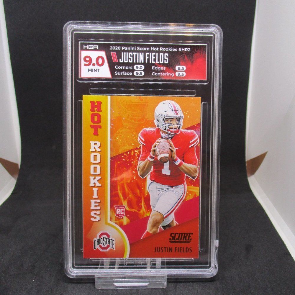 2021 Panini Score JUSTIN FIELDS Hot Rookies Chicago Bears HGA 9